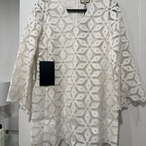 Tuckernuck White Eyelet Lace Mini Dress